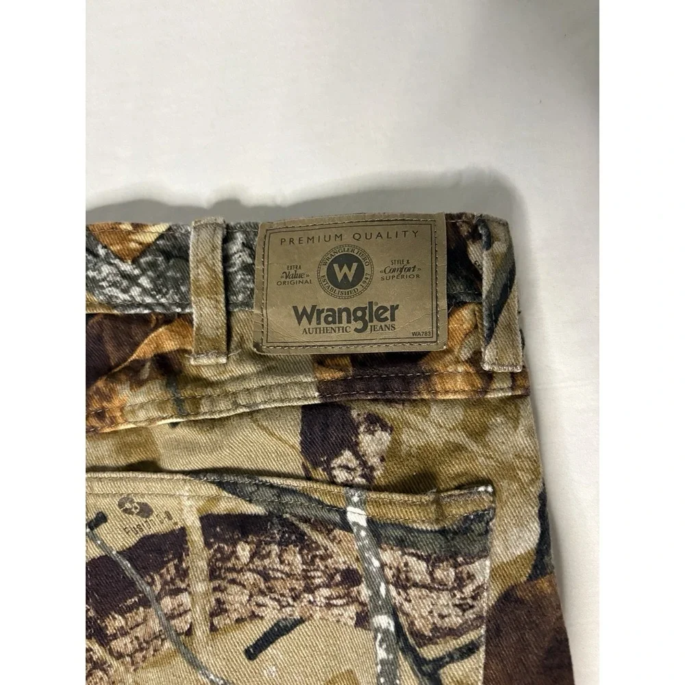 Wrangler Fusion 3D Camo Hunting Pants Men's Size 38x34 Straight Leg Flat Front